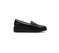 Clarks Leder-Mokassins "Sharon Pace" in Schwarz - Größe 39,5 | Damen Schuhe Halbschuhe