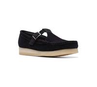 Clarks Leder-Mokassins "Wallabee" in Schwarz - Größe 40 | Damen Schuhe Halbschuhe