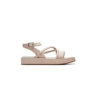 Clarks Damen Alda Cross Sandale, Sand Leather, 40 EU