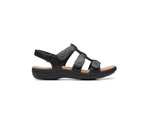 Clarks Leder-Sandalen "Laurieann Vine" in Schwarz - Größe 40 | Damen Sandalen