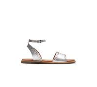 Clarks Leder-Sandalen "Maritime May" in Silber - Größe 39,5 | Damen Sandalen