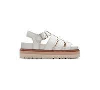 Clarks Leder-Sandalen "Orianna Twist" in Weiß - Größe 40 | Damen Sandalen