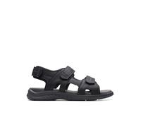 Clarks Leder-Sandalen "Walkford Walk" in Schwarz - Größe 41,5 | Herrensandalen