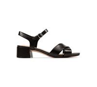 Clarks Leder-Sandaletten "Sheer35 Strap" in Schwarz - Größe 38 | Damen Sandalen