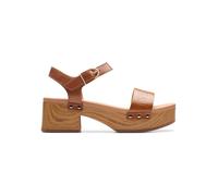 Clarks Leder-Sandaletten "Sivanne Bay" in Hellbraun - Größe 37 | Damen Sandalen