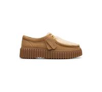 Clarks Leder-Schnürschuhe "Torhill Bee" in Beige - Größe 36 | Damen Schnuerschuhe