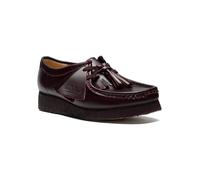 Clarks Leder-Schnürschuhe "Wallabee" in Lila - Größe 39,5 | Damen Schnuerschuhe