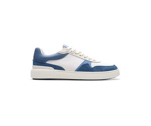 Clarks Leder-Sneakers "CourtLite Race" in Blau - Größe 40 | Herrensneakers