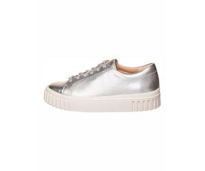 Clarks Leder-Sneakers in Silber - Größe 36 | Damen Sneakers