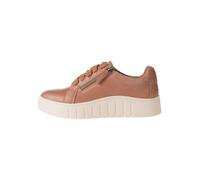 Clarks Leder-Sneakers "Mykah Joy" in Hellbraun - Größe 39 | Damen Sneakers