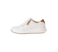 Clarks Leder-Sneakers "Un Rio Zip" in Weiß - Größe 38 | Damen Sneakers