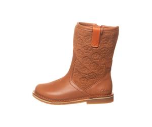 Clarks Leder-Stiefel "Comet Pop" in Hellbraun - Größe 20,5 | Baby Stiefel Boots
