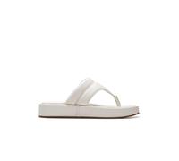 Clarks Damen Alda WalkSandal, Off White Lea, 41.5 EU