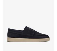 Clarks - Lockford Boat Navy Suede - Blau 46