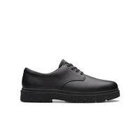 Clarks Lorcam Edge K Childrens Black Leather, 13