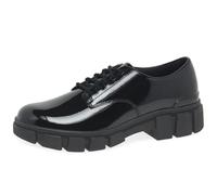 Clarks Lorcam Loop Y Childrens Black Leather, 6