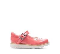 Clarks Mädchen Crown Jump T Schuhe, Rot Coral Patent Leather, 20 EU