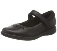 Clarks Mädchen Etch Bright K Uniform-Schuh, Schwarzes Leder, 28 EU