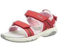 Clarks Mädchen Expo Sea K Sandale , Rot, 32.5 EU