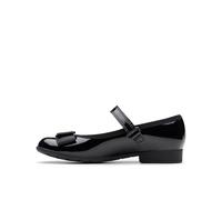 Clarks Mädchen Geschlossene Ballerinas, Schwarz (Black Pat Black Pat), 28.5 EU