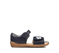 Clarks Mädchen Geschlossene Sandalen, Blau (Navy Leather Navy Leather), 22 EU