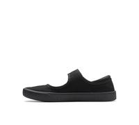 Clarks Mädchen Hopper Go Uniform-Schuh Slipper, Schwarz (Black Leather), 34 EU