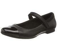 Clarks Mädchen Scala Gem Y Geschlossene Ballerinas, Black Leather, 35.5 EU