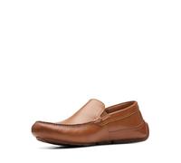 Clarks Herren Markman Plain Moccasin, Tan Leather, 43 EU