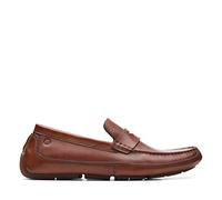 Clarks Herren Markman Way Moccasin, Dark Tan Lea, 41.5 EU