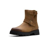 Clarks Premium Damen Ledwick Haley Fashion Boot, Dark Sand Oily, 37.5 EU, Dark Sand Oily, 37.5 EU