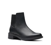 Clarks Maye Palm Fashion Boot für Damen, Schwarz Leder, 9 Wide