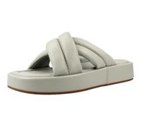Hausschuh CLARKS "Alda Glide", Damen, Gr. 40, light grün leather, Leder, casual, Schuhe, Slides, Schlappen mit gepolsterter Bandage (58331065-40) light grün leather