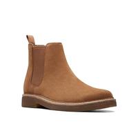 Clarks Men's Clarkdale Easy Chelsea Boot, Cognac Wildleder, 7.5 Wide