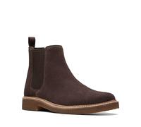 Clarks Men's Clarkdale Easy Chelsea Boot, Dunkelbraunes Wildleder, 45 EU