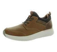 Clarks Herren Motion Trek Ez Sneaker, Dark Tan Leder, 42.5 EU
