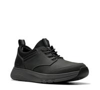 Clarks Men's Motion Trek Ez Sneaker, Schwarz Leder, 41 EU