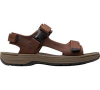Clarks Saltway Edge Sandalen für Herren, Dunkelbraunes Leder, 40 EU