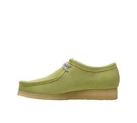 Clarks Men's Wallabee Oxford, Pale Lime Suede, 45.5 EU