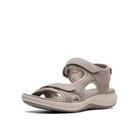Clarks Damen Mira Bay Flache Sandale, Steintextil, 41 EU Weit