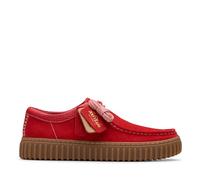 Clarks Mixte Torhill Lo Botte Oxford, Rouge, Daim, 45 EU
