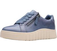 Clarks Mykah Joy Damen-Sneaker, Denim Blue Leather, 38 EU