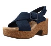 Clarks Damen Nerisa West Sandale, Navy Nubuck, 39 EU
