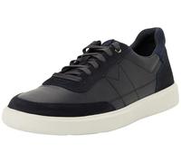Sneaker CLARKS "Brodin", Herren, Gr. 44,5, dunkelblau, Leder, Schuhe Sneaker, in angesagtem Retro-Design (91466848-44,5) dunkelblau