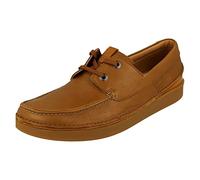 Clarks Oakland Sun Lederschuhe in Hellbraun, Standard-Passform, Größe 40