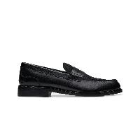 Clarks Originals Craft James Ponyhair Loafer Black Leather EU43