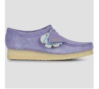 Schnürschuh CLARKS "Wallabee", Damen, Gr. 39, helllila, Schuhe Schnürschuh, mit Anhängern, Quasten und Perlen (12398769-39) helllila
