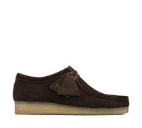 Schnürschuh CLARKS "Wallabee", Herren, Gr. 39,5, braun, Leder, Schuhe Schnürschuh, mit unnachahmlicher Kreppsohle (50843041-39,5) braun