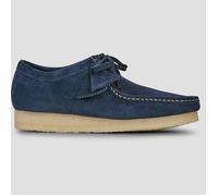 Schnürschuh CLARKS "Wallebee", Damen, Gr. 42, dunkelblau, Schuhe Schnürschuh, mit Kreppsohle (36577527-42) dunkelblau