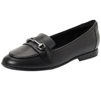 Clarks Originals Unisex FinjaLoafer Y. Shoe, Black Leather, 38 EU