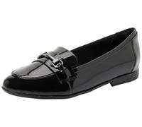 Clarks Originals Unisex FinjaLoafer Y. Shoe, Black Pat, 37.5 EU